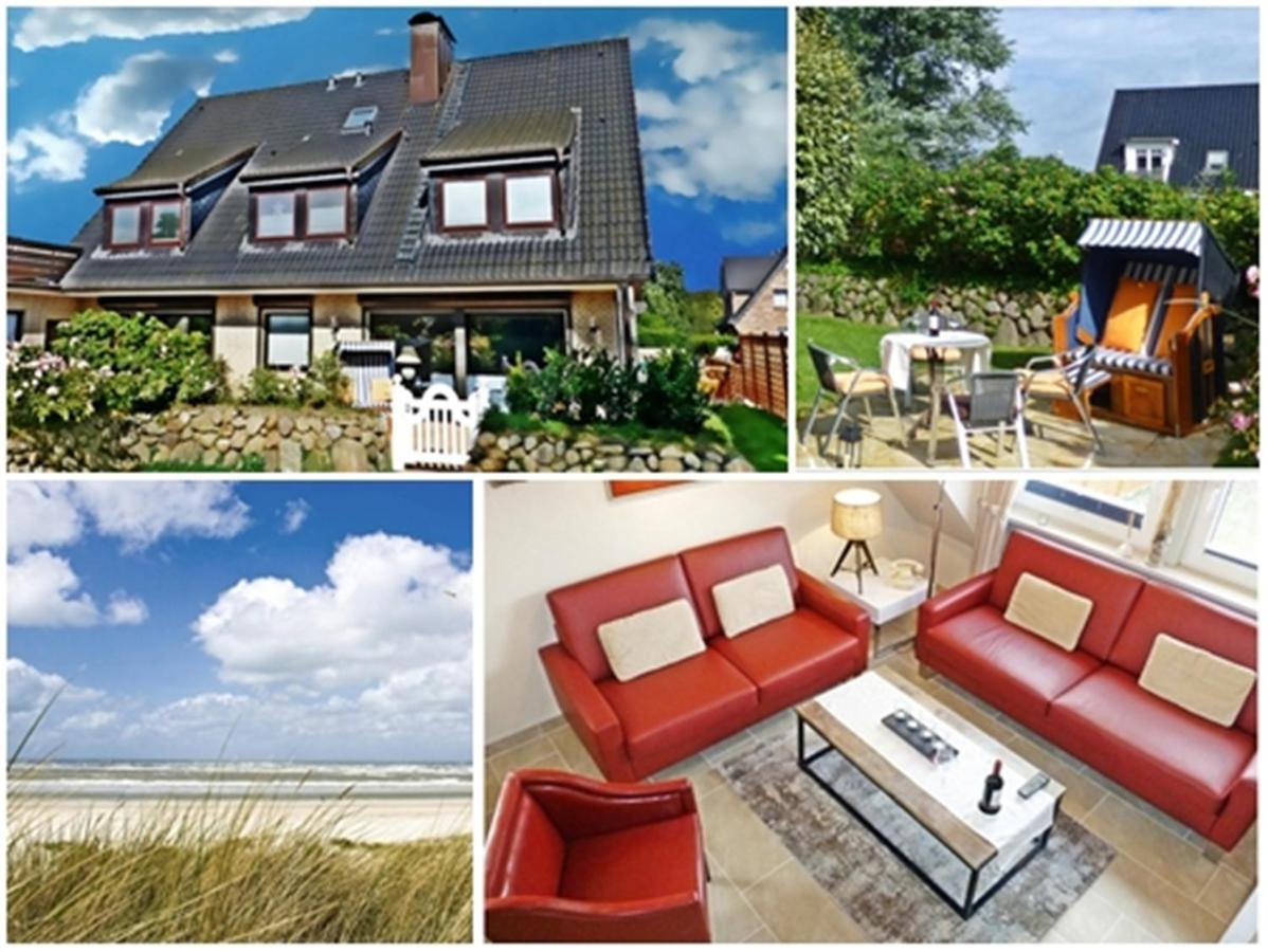 3-Zimmer-Ferienwohnung Deichwiese Westerland 1-3 Personen Экстерьер фото